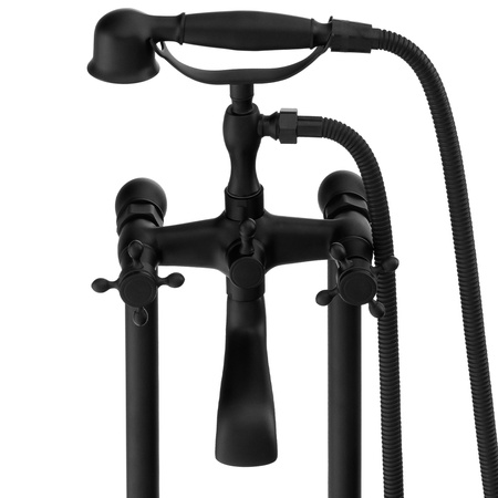 BATERIA WANNOWA CAMILLA WOLNOSTOJĄCA RETRO S-1071B CZARNA