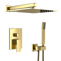 ZESTAW NATRYSKOWY PODTYNKOWY BASILIO S-1103G ZŁOTY