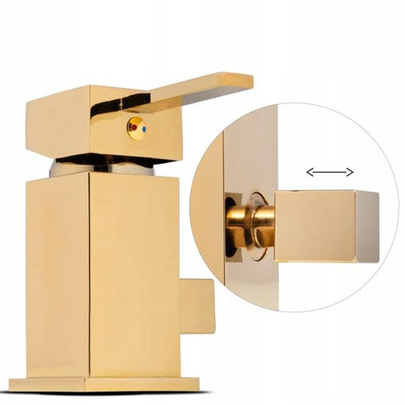 BATERIA WANNOWA CUBO 3-OTWOROWA S-1032G ZŁOTA