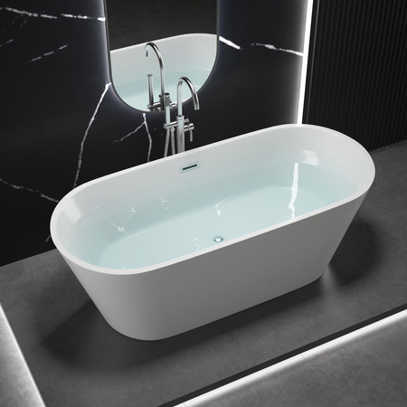 WANNA WOLNOSTOJĄCA EMILY AKRYLOWA 150X75X58 BIAŁA