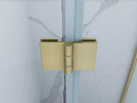 KABINA PRYSZNICOWA WILSON KWADRATOWA TRANSPARENTNA - 100X100X190 ZŁOTA