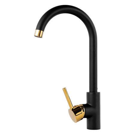 BATERIA KUCHENNA ROSA ZLEWOZMYWAKOWA S-1003BG CZARNA/ZŁOTA