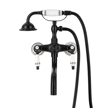 BATERIA WANNOWA ŚCIENNA PALOMA RETRO S-1184B CZARNA