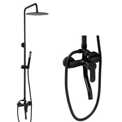 ZESTAW PRYSZNICOWY NATRYSKOWY NATYNKOWY VALERIA S-1200B CZARNY