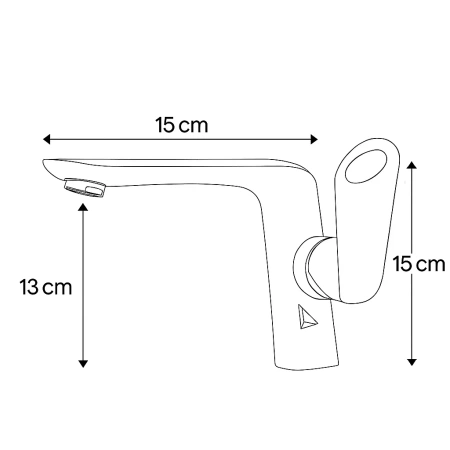 BATERIA UMYWALKOWA ELIZA STOJĄCA NISKA S-1143 CHROM
