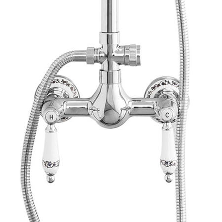 ZESTAW PRYSZNICOWY NATRYSKOWY NATYNKOWY RETRO PALOMA S-1198 CHROM