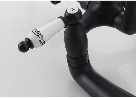 BATERIA WANNOWA PALOMA ŚCIENNA RETRO S-1126 CZARNA