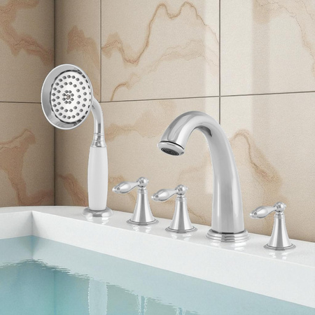 BATERIA WANNOWA 5-OTWOROWA RETRO S-1214 CHROM