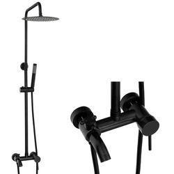 ZESTAW PRYSZNICOWY RETRO SENTIINI NATRYSKOWY NATYNKOWY  S-1188B CZARNY