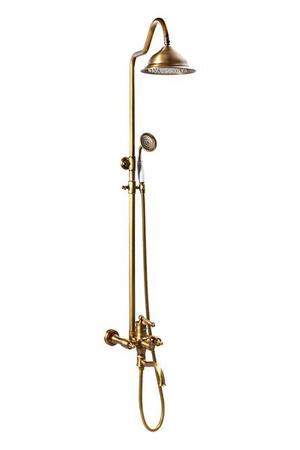 ZESTAW PRYSZNICOWY NATYNKOWY ADELITA RETRO S-1125 STARE ZŁOTO