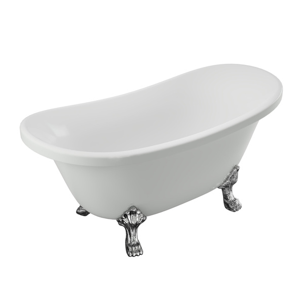 WANNA WOLNOSTOJĄCA BELLA AKRYLOWA RETRO 170 X 75 CM BIAŁA