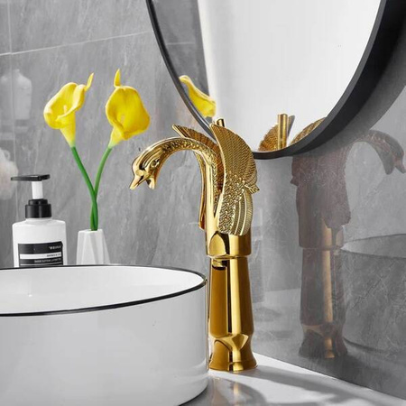 BATERIA UMYWALKOWA SWENNA WYSOKA RETRO S-1178G ZŁOTA