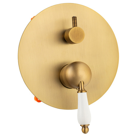 ZESTAW PRYSZNICOWY PODTYNKOWY RETRO S-1175V STARE ZŁOTO