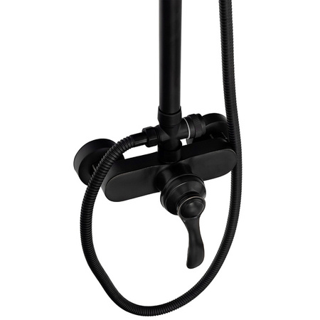 ZESTAW PRYSZNICOWY RETRO LORENZA NATRYSKOWY NATYNKOWY S-1189B CZARNY